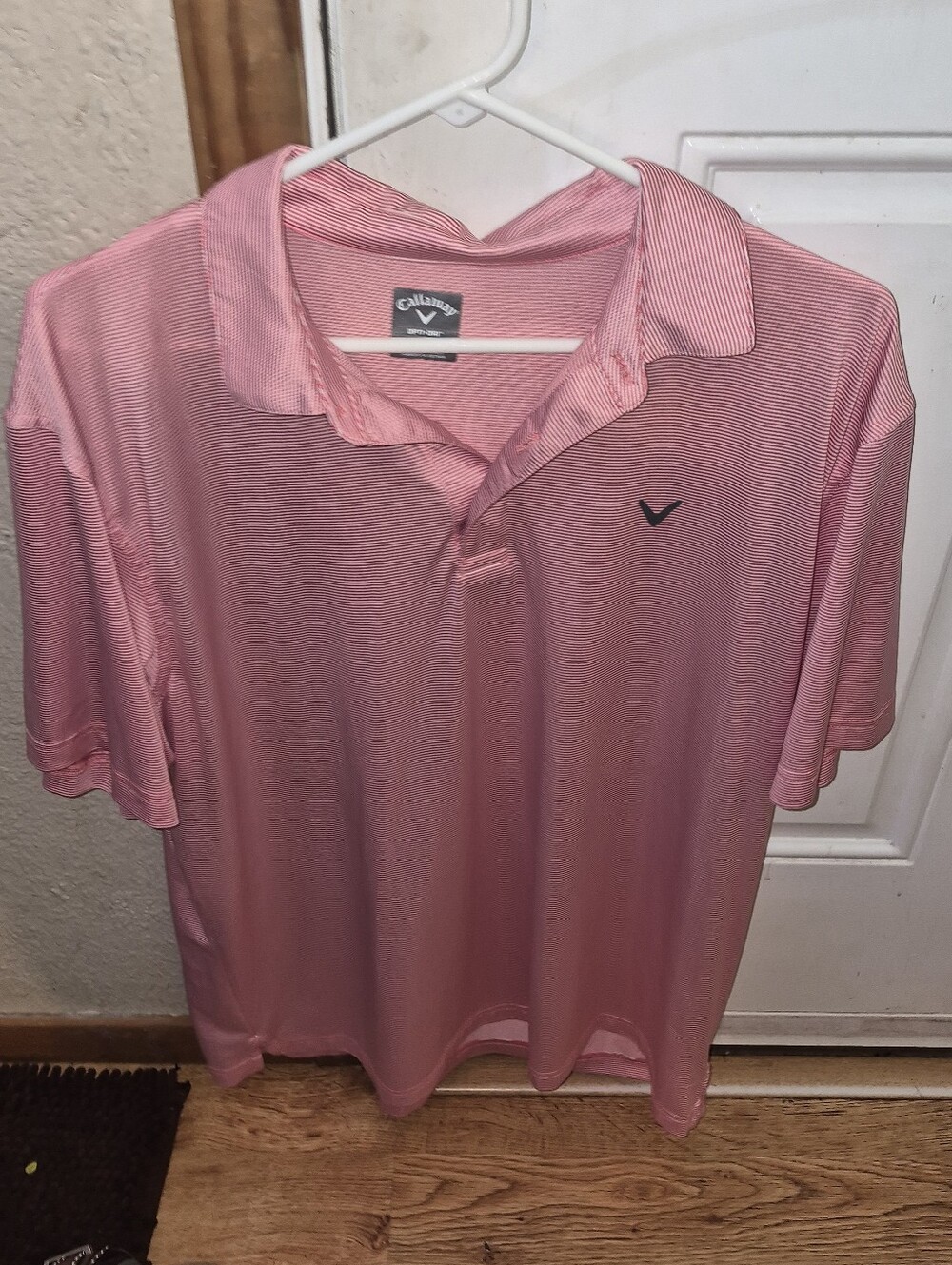 Callaway Men’s Pink Golf Polo with Subtle Logo